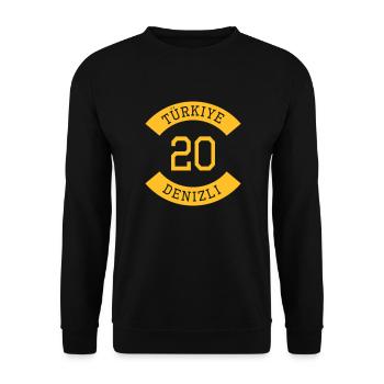 turkiye_20 - Unisex Pullover - Schwarz - Vorne - Alina (178cm) & Michal (187cm)