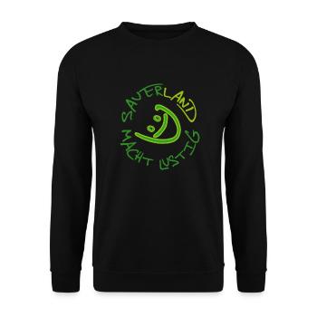 SAUERLAND MACHT LUSTIG - Unisex Pullover - Schwarz - Vorne - Alina (178cm) & Michal (187cm)