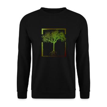 Mutter Natur - Rahmen 01 - Unisex Pullover - Schwarz - Vorne - Alina (178cm) & Michal (187cm)