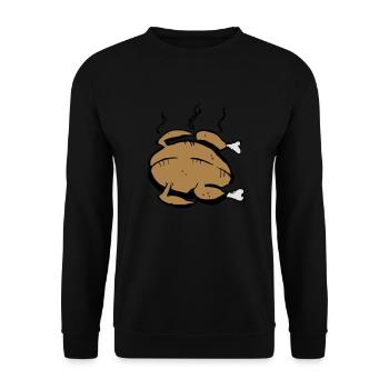 Hot Chick - Unisex Pullover - Schwarz - Vorne - Alina (178cm) & Michal (187cm)