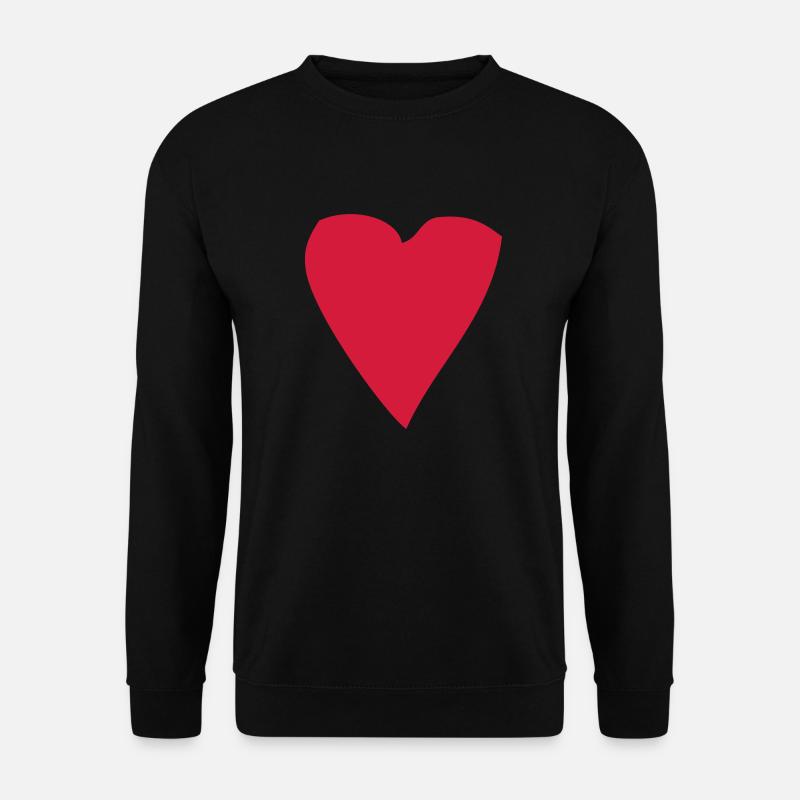 heart - Unisex Pullover - Schwarz