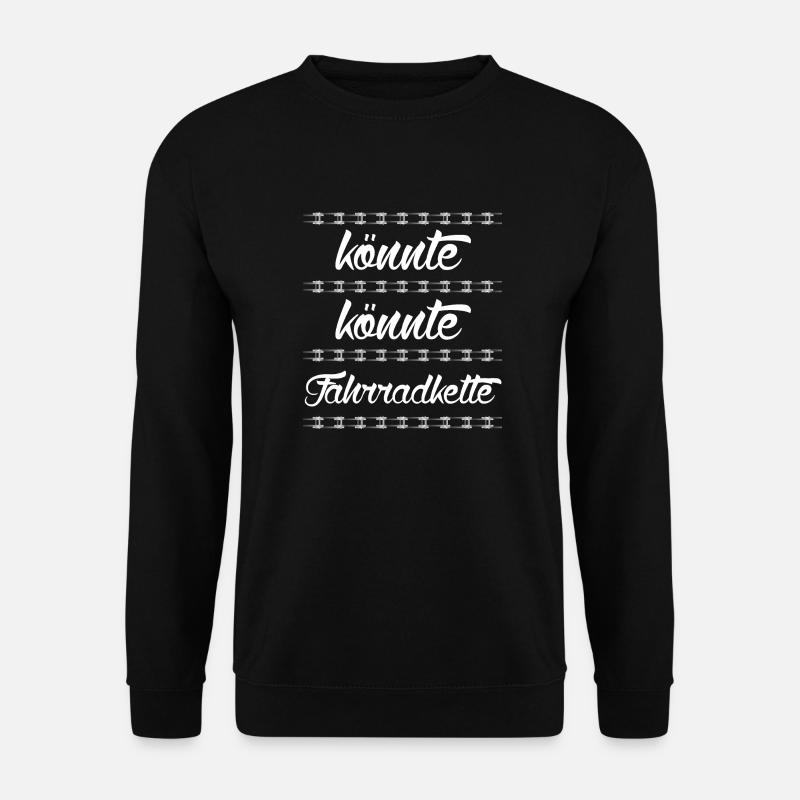 könnte könnte Fahrradkette - Unisex Pullover - Schwarz
