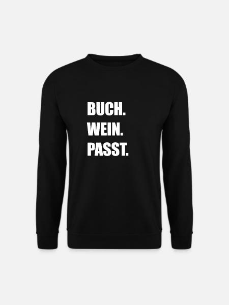 Buch - Unisex Pullover - Schwarz