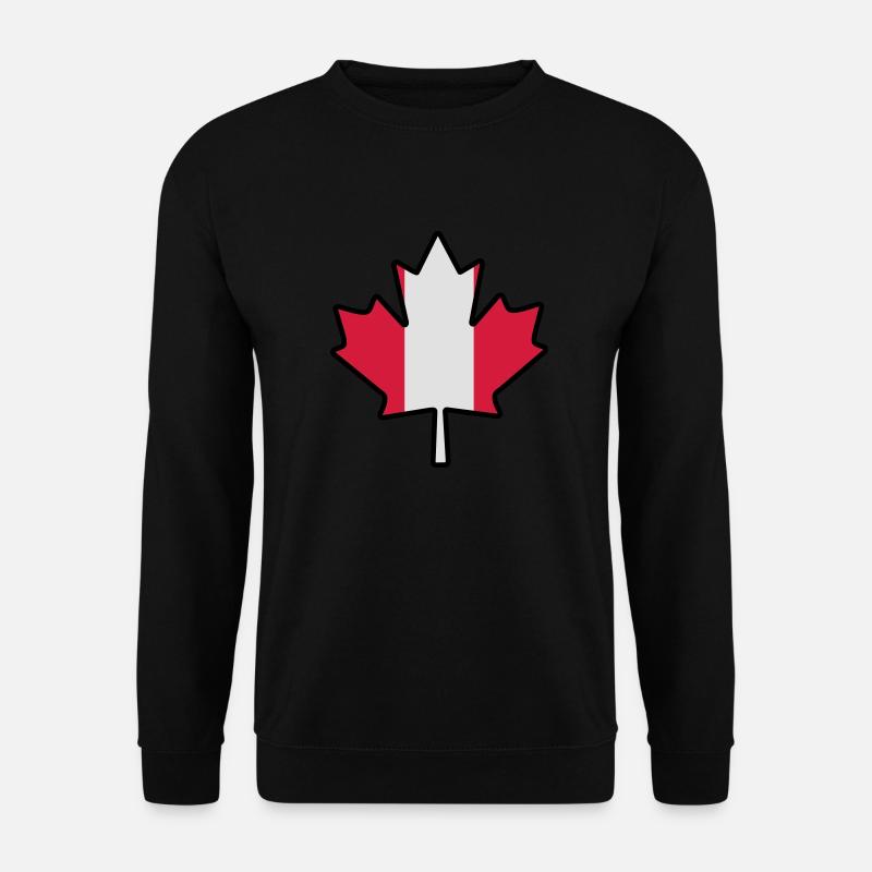 Canada leaf - Unisex Pullover - Schwarz