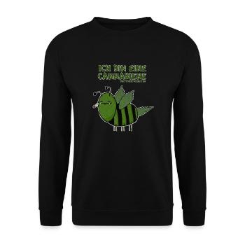 Cannabiene MP - Unisex Pullover - Schwarz - Vorne - Alina (178cm) & Michal (187cm)