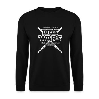Kindergarten That's it you have to learn - Unisex Sweatshirt - black - Front - Alina (178cm) & Michal (187cm)