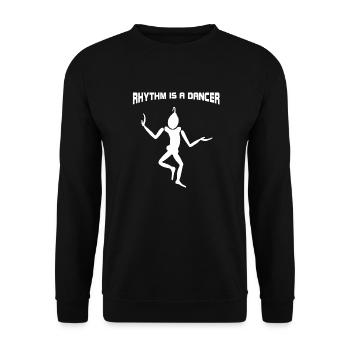 Tänzer - Rhythm is a dancer - Unisex Pullover - Schwarz - Vorne - Alina (178cm) & Michal (187cm)
