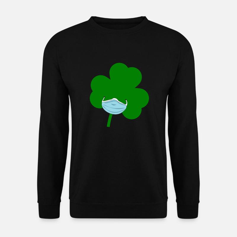 St. Patrick's Day Mask - Unisex Sweatshirt - black