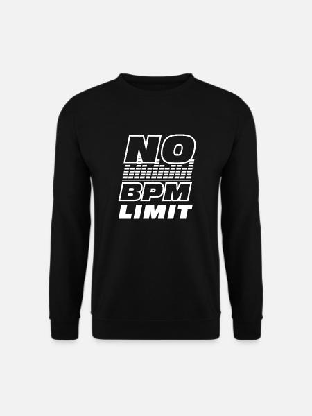 Techno Bass BPM Trance Minimal Geschenk - Unisex Pullover - Schwarz
