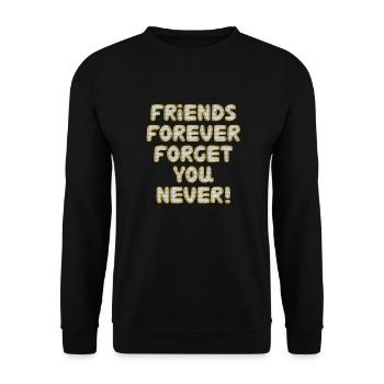 BFF - Unisex Sweatshirt - black - Front - Alina (178cm) & Michal (187cm)