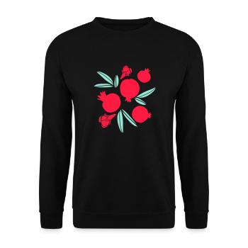 Pomegranates fruit - Unisex Sweatshirt - black - Front - Alina (178cm) & Michal (187cm)