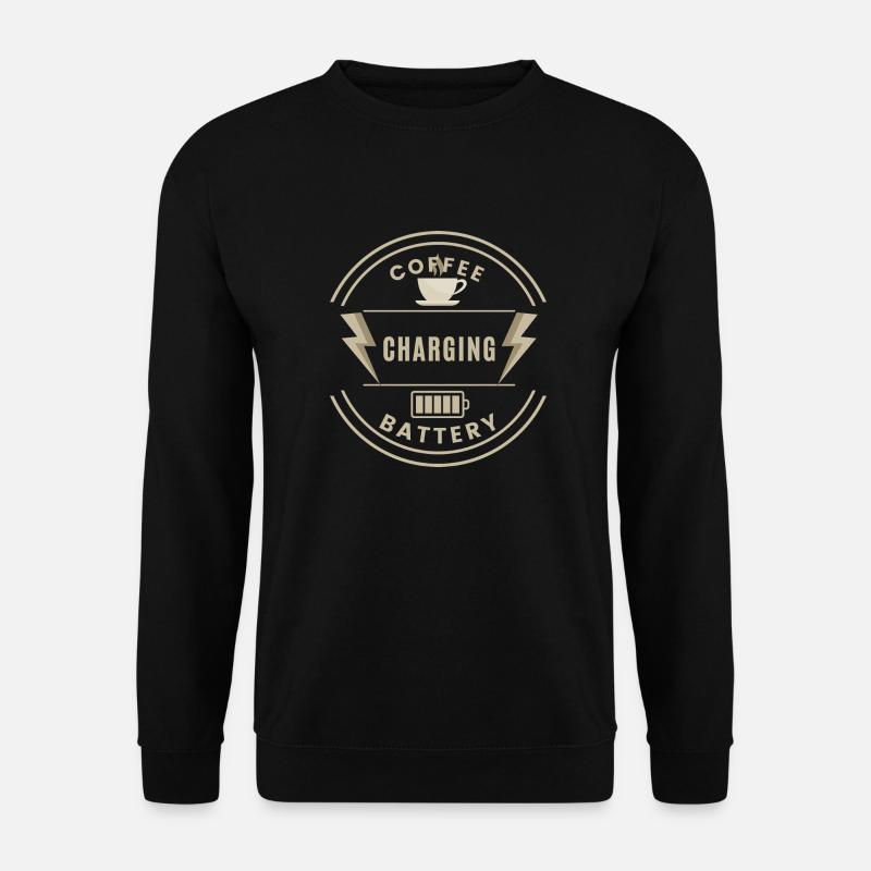 Coffee Charging Battery - Unisex Pullover - Schwarz