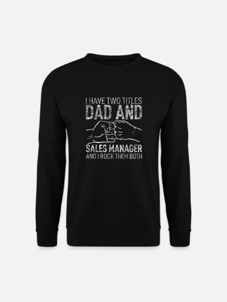 Papa Outfit Vater Spruch Sohn Lustig Tochter - Unisex Pullover - Schwarz