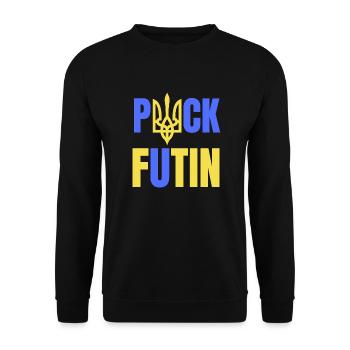 Puck Futin - Unisex Pullover - Schwarz - Vorne - Alina (178cm) & Michal (187cm)