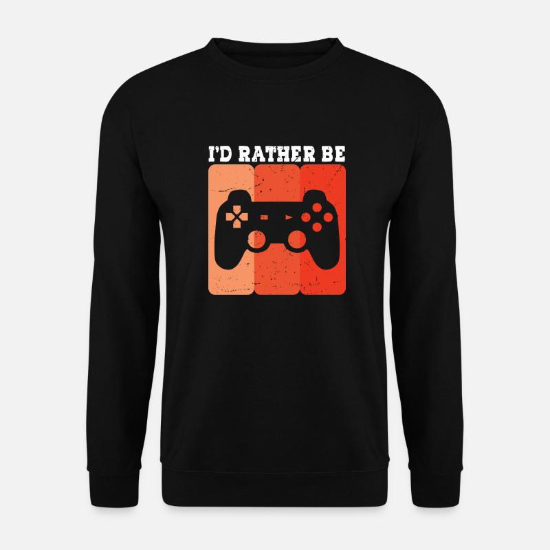 i d rather be - Unisex Pullover - Schwarz