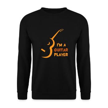 Je suis guitariste - Sweat-shirt Unisexe - noir - Devant - Alina (178cm) & Michal (187cm)