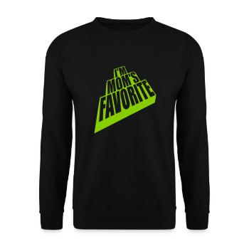 I m mom s - Unisex Pullover - Schwarz - Vorne - Alina (178cm) & Michal (187cm)