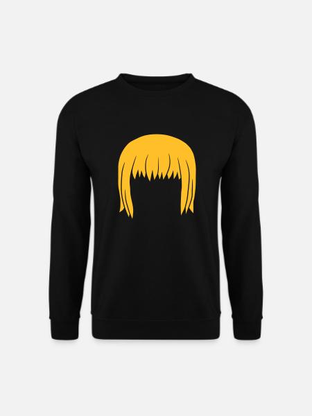 Head Blonde Bob Hairstyle Bob - Unisex Sweatshirt - black