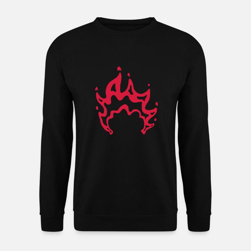 Campfire flames cool design - Unisex Sweatshirt - black