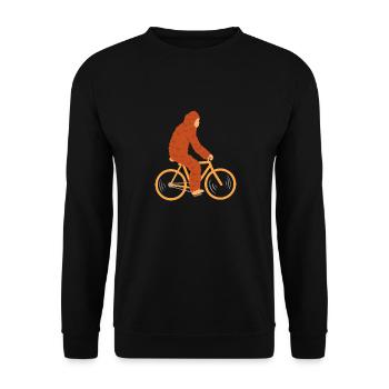 Bigfoot Cyclisme - Sweat-shirt Unisexe - noir - Devant - Alina (178cm) & Michal (187cm)