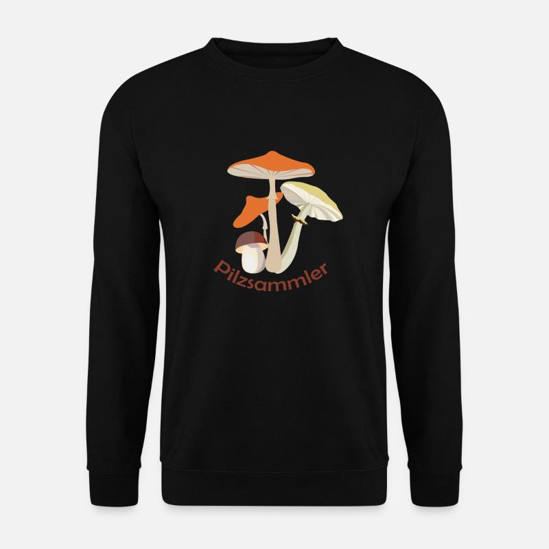 Pilzsammler.Mushroomer - Unisex Pullover - Schwarz