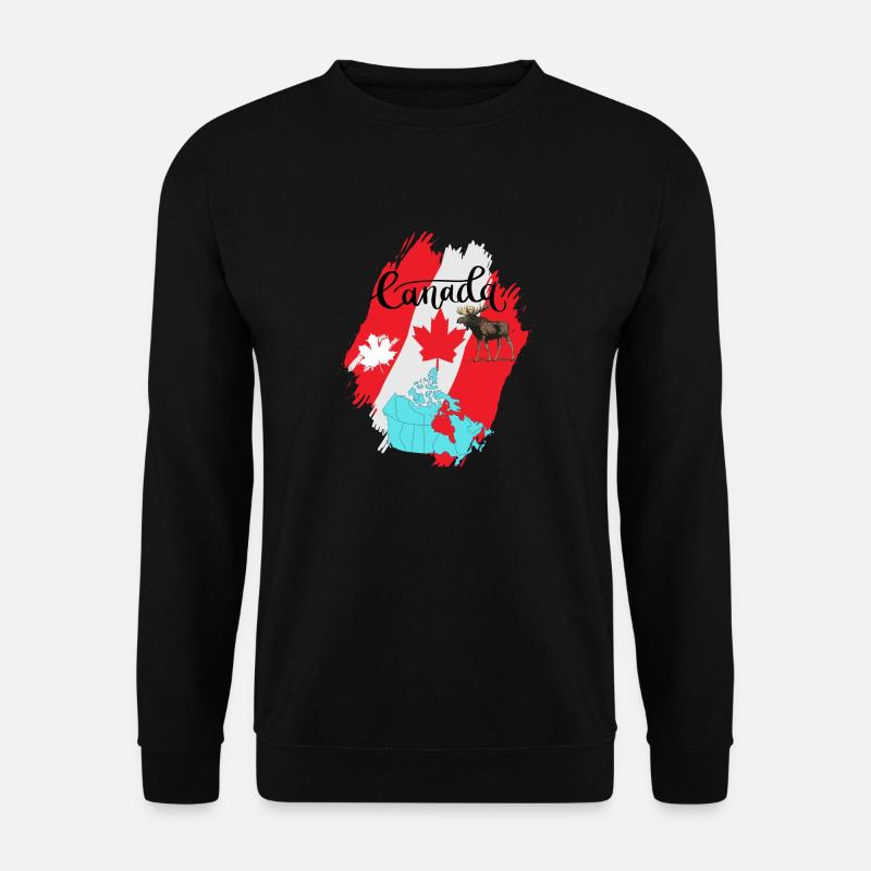 Canada, maple leaf. - Unisex Sweatshirt - black