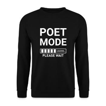 Poet Mode Loading Please Wait - Unisex Sweatshirt - black - Front - Alina (178cm) & Michal (187cm)