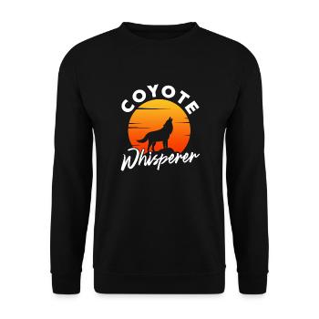 Coyote Whisperer - Coyote Animal Enthusiast Canine - Sweat-shirt Unisexe - noir - Devant - Alina (178cm) & Michal (187cm)