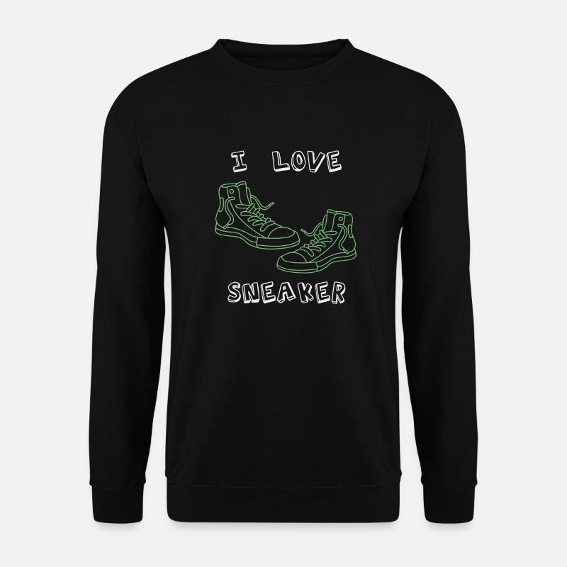 I Love Sneaker - Unisex Pullover - Schwarz