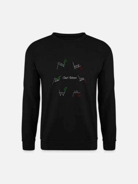 Chart-Muster - Unisex Pullover - Schwarz