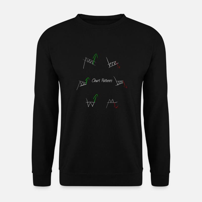 Chart patterns - Unisex Sweatshirt - black
