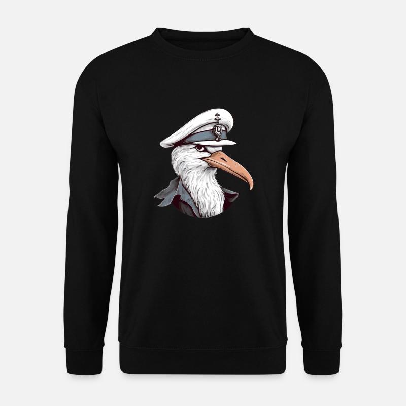 Möwe - Unisex Pullover - Schwarz