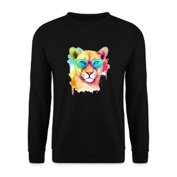 Rak der - Unisex Pullover - Schwarz - Vorne - Alina (178cm) & Michal (187cm)