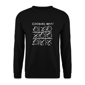 Boardgame Chess Backgammon Game Night - Unisex Sweatshirt - black - Front - Alina (178cm) & Michal (187cm)