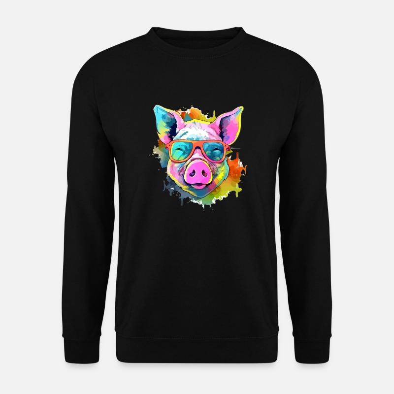 Ronan le cochon - Sweat-shirt Unisexe - noir