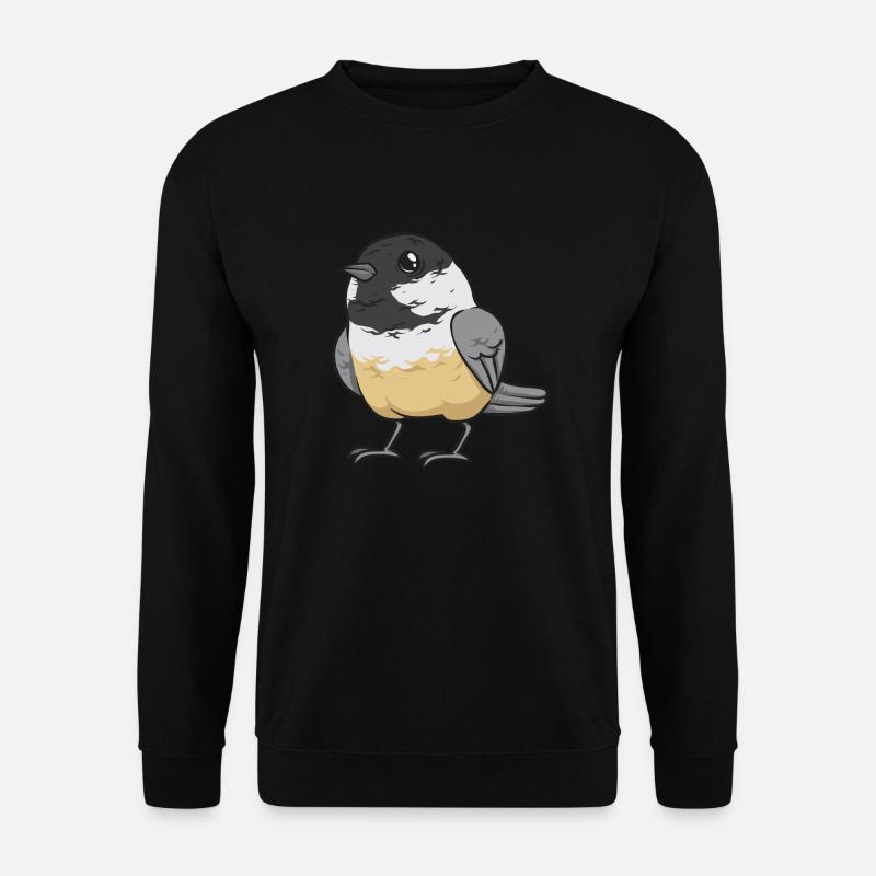 Bird Chickadee Bird Watching - Unisex Sweatshirt - black