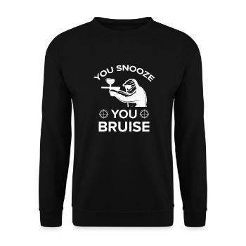 Paintball Airsoft - Sweat-shirt Unisexe - noir - Devant - Alina (178cm) & Michal (187cm)