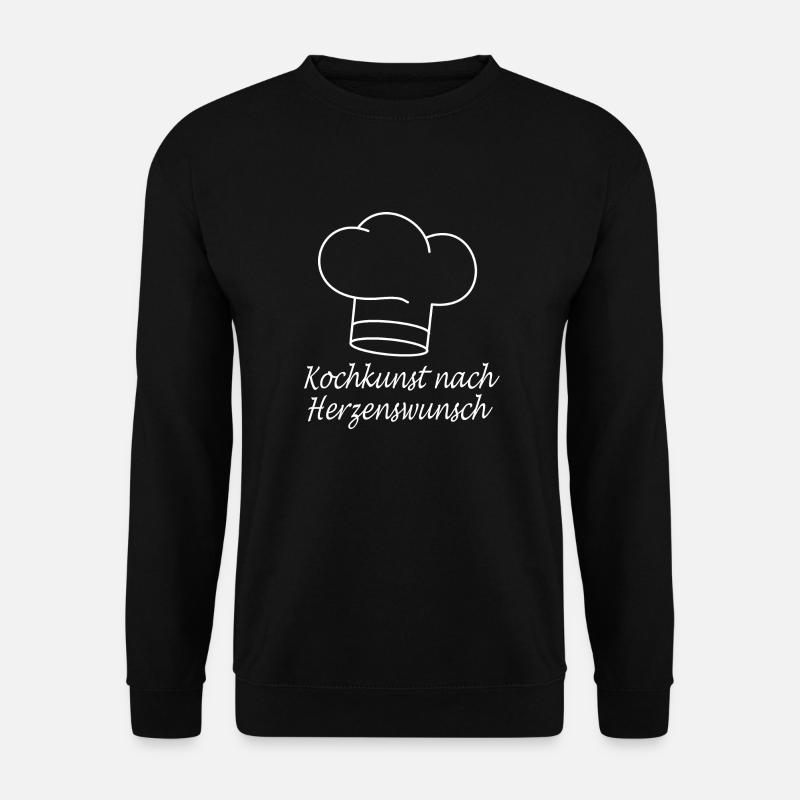 Kochkunst nach Herzenswunsch - Unisex Pullover - Schwarz