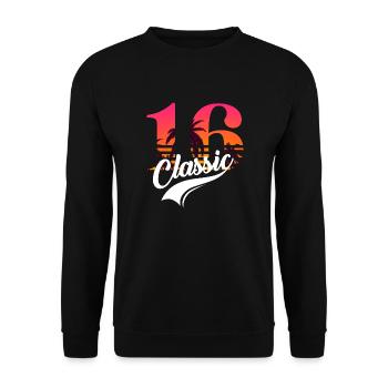 Issue 16 - 16th anniversary - Unisex Sweatshirt - black - Front - Alina (178cm) & Michal (187cm)