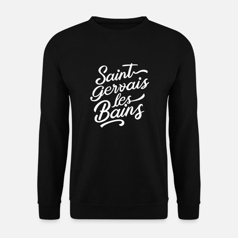 Saint gervais les bains - Sweat-shirt Unisexe - noir