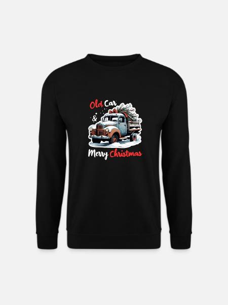 Old truck for Christmas - Unisex Sweatshirt - black