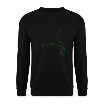 CHEVAL DE HAUT EN BAS - Sweat-shirt Unisexe - noir - Devant - Alina (178cm) & Michal (187cm)