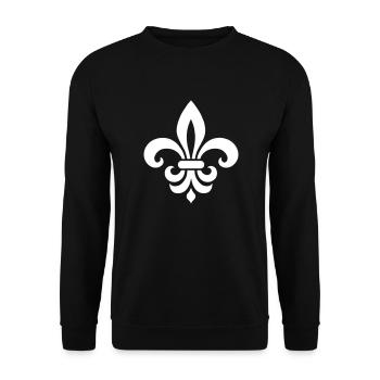 Fleur de Lis Heritage - Unisex Sweatshirt - black - Front - Alina (178cm) & Michal (187cm)