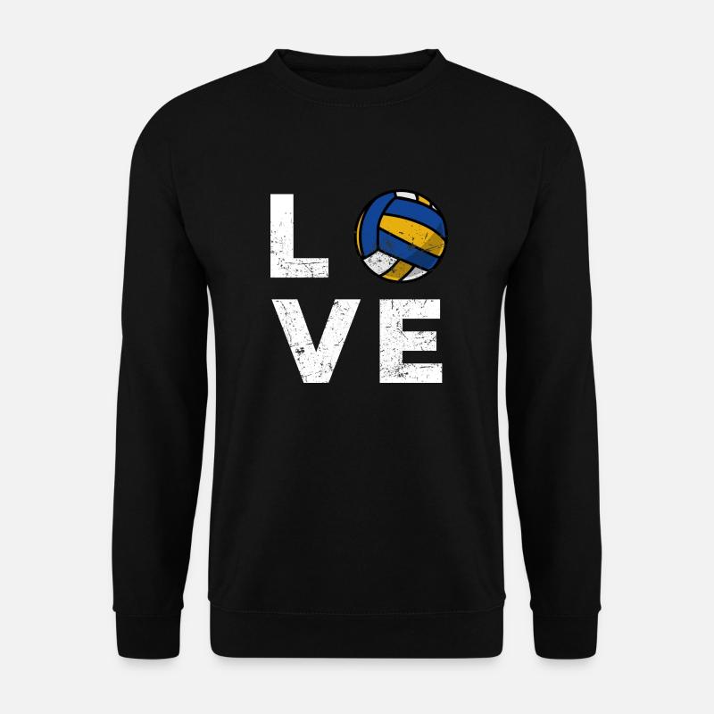 Liebe Volleyball - Unisex Pullover - Schwarz