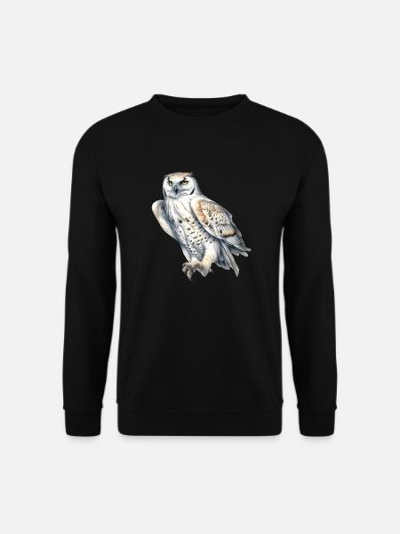 SnowyOwl 05 - Unisex Pullover - Schwarz