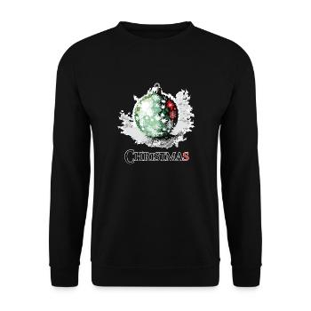 Christmas Kugel - Unisex Pullover - Schwarz - Vorne - Alina (178cm) & Michal (187cm)