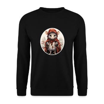 Winter City Mice - Unisex Sweatshirt - black - Front - Alina (178cm) & Michal (187cm)