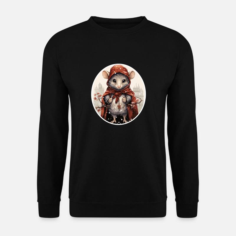 Winterstadtmäuschen - Unisex Pullover - Schwarz