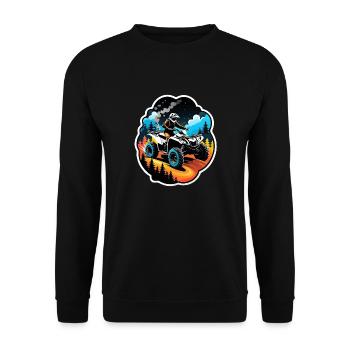 Quad & Off-Road - Unisex Sweatshirt - black - Front - Alina (178cm) & Michal (187cm)