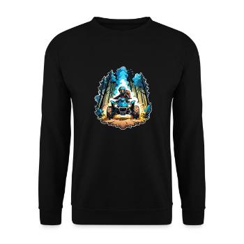 Quad & Off-Road - Unisex Sweatshirt - black - Front - Alina (178cm) & Michal (187cm)
